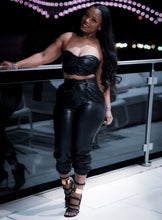Leather Joggers