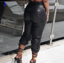 Leather Joggers
