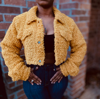 Teddy Crop Jacket