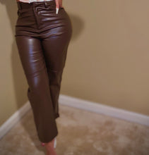 Dark Brown Faux Ankle Pants